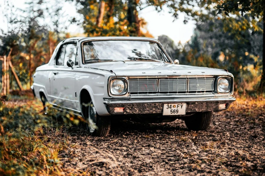 査定士が車の外装をチェックしながらメモを取っている場面