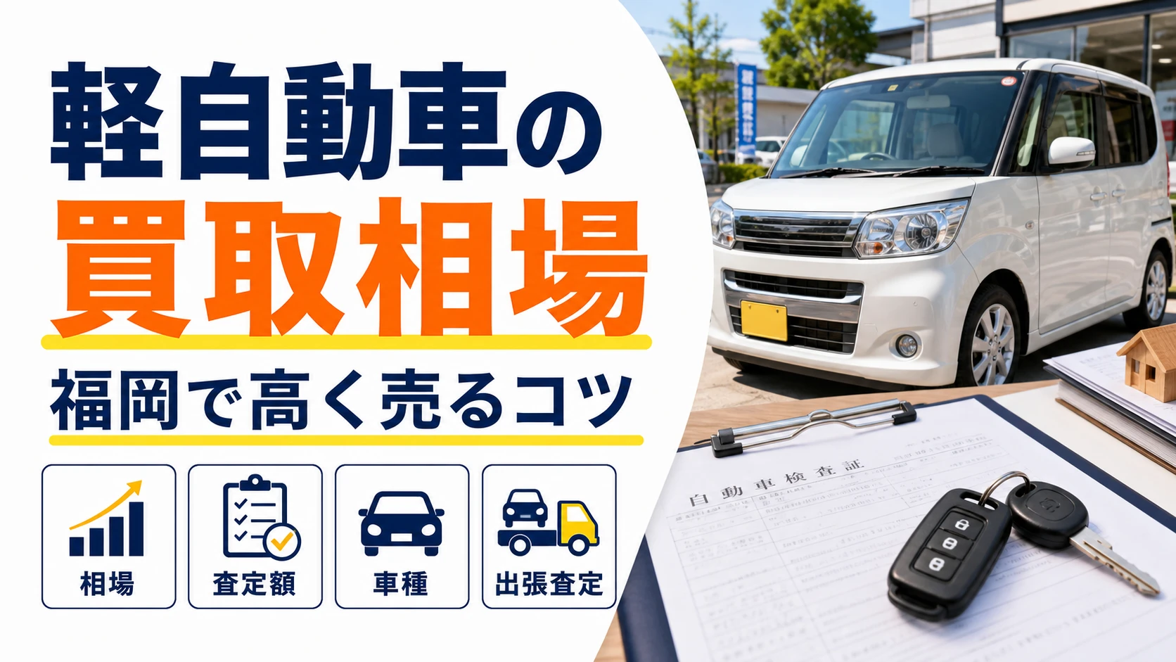 福岡で軽自動車を買取に出すなら？相場の目安と高く売るコツ